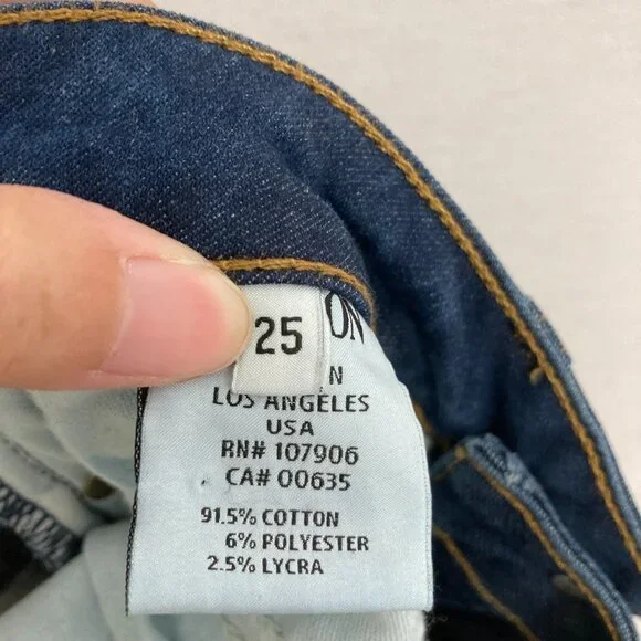 Hudson Medium Wash Stretch Ferris Flap Flare Jeans size 25 - Picture 3 of 12